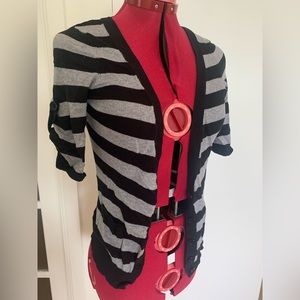 Black and Grey Light Cardigan by Pink Rose Brand